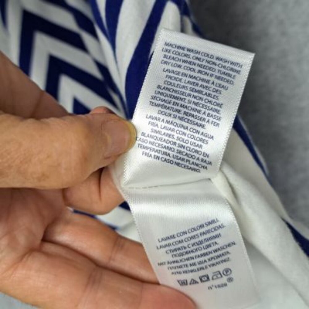 Polo by Ralph Lauren Blue and White Maxi Dress - Picture 7 of 8